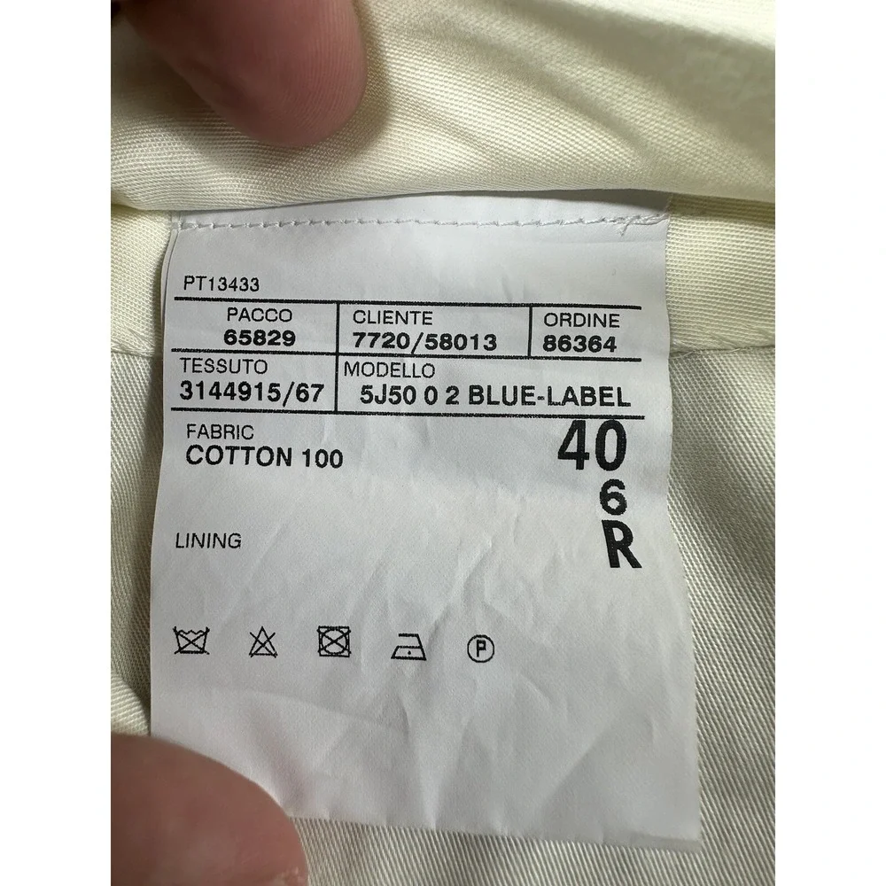 Polo Ralph Lauren X Corneliani Brown Cotton Chino Pant Mens 40X32 Italy